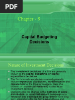 Chapter - 8: Capital Budgeting Decisions