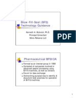 Blow Fill Seal BFS Technology Guidance