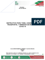 Protocolos Toma Recepcion Embalaje y Transporte de Muestras