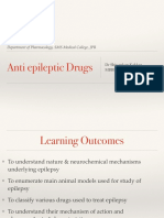 Anti Epileptic Drugs: Department of Pharmacology, SMS Medical College, JPR