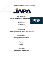 Trastornos Infanto - Juveniles Tarea 4 - Evelyn Cabreja