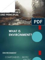 Environmental Biology, Ethics and Principles