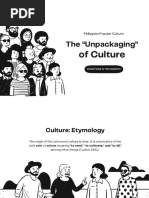 The "Unpackaging" of Culture