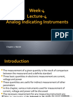 Week-4 Lecture-4 Analog Indicating Instruments: Chapter 2: Bakshi