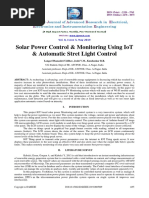 Solar Power Control & Monitoring Using Iot & Automatic Stret Light Control