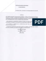 Modelo Certificado de Salud Mental