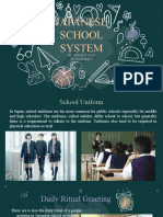 Japanese School System: By: Cannery S. Oleza BS Psychology 2