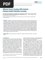 Efficient Visual Tracking With Stacked Channel-Spatial Attention Learning