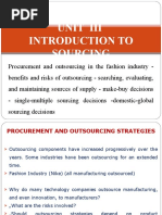 Unit Iii Introduction To Sourcing