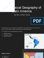 The Physical Geography of Latin America