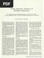 Finite Element Analysis of Weldedstructures