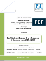 Profil Épidémiologique de La Tuberculose À Ouezzane Entre 2015 Et 2018