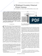 Microstrip-Fed Wideband Circularly Polarized Printed Antenna Technical Article