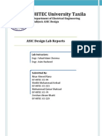 ASIC Design Lab Reports