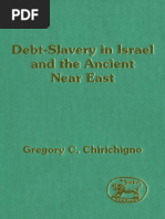 (Jsot Supplement Series) Gregory C. Chirichigno - Debt-Slavery in Israel and The Ancient Near East (Jsot Supplement Series) - Sheffield (1993)