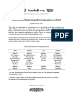 Bellwen Elemental and Numerological Correspondences Quick Guide