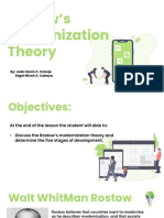 Rostow Modernization Theory Final 1