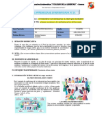 Ficha de Aprendizaje - 01 Actuamos en Coherencia de Vida