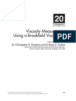 Viscosity Measurement Using A Brookfield Viscometer