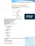 Topic 5 Energetics-Thermochemistry MCQs