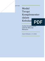 Modul Terapi Komplementer Dalam Kebidanan: Asuhan Komplementer Pada Ibu Nifas Dan Menyusui