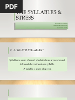 The Syllables & Stress