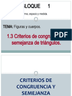 1.3 Criterios de Congruencia y Semejanza de Triángulos (Propiedades)