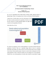 Lec-13 Selection of Study Population