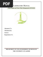 Water Supply Lab Manual