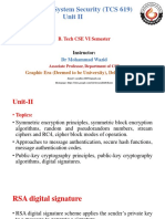 Network and System Security (TCS 619) Unit II: B. Tech CSE VI Semester