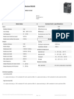 Data Sheet For SINAMICS Power Module PM240: Rated Data General Tech. Specifications