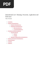 Definitions Sources of International Law