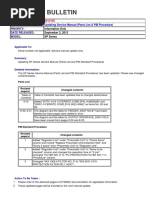 Technical Bulletin: Updating Service Manual (Parts List & PM Procedure)