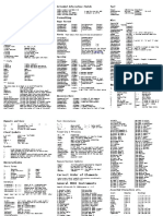 ABC Quick Reference Card: Information & Headers