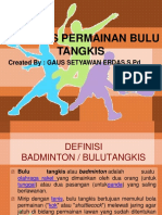 Aktivitas Permainan Bulu Tangkis