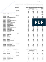 Análisis de Precios Unitarios