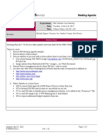 Project Meeting Agenda Template