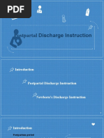 Postpartal Discharge Instruction