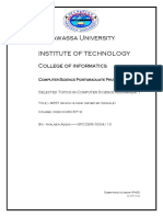 Selected Topics in Computer Science Assignment