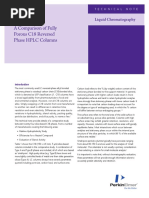 A Comparison of Fully Porous C18 Reversed Phase HPLC Columns