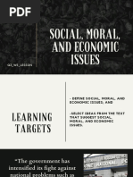 Social, Moral, and Economic Issues