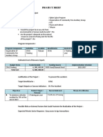 Project Brief-Organization of CFAG