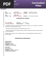 Curriculum Vitae Luinyerlins Flores