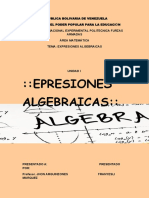 Expresiones Algebraicas