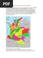 Division Politica de Mi Pais Colombia