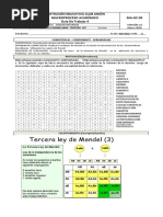 Grado 4. Taller Tercera Ley de Mnedel