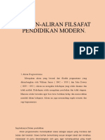 Aliran-Aliran Filsafat Pendidikan Modern