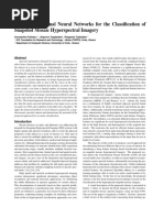 Deep Convolutional Neural Networks For The Classification of Snapshot Mosaic Hyperspectral Imagery