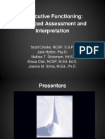 Executive Functioning - Advanced Assessment and Interpretation