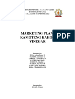 Marketing Plan - Kamoteng Kahoy Vinger - Bsba-Marketing 3B